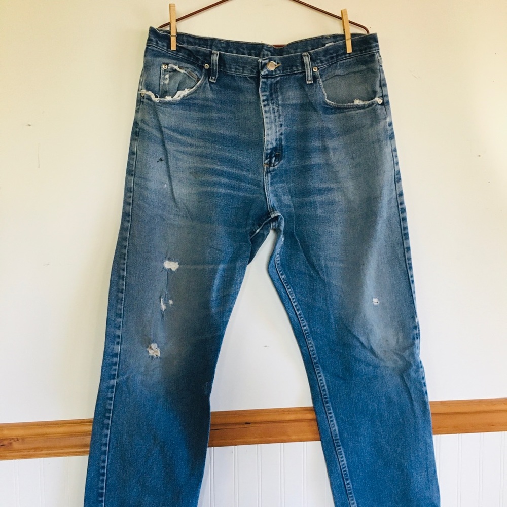 Well worn jeans